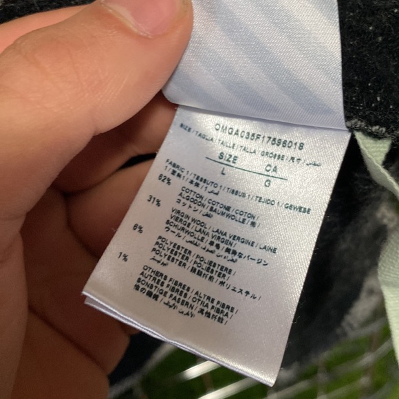 Authentic Rare Off white Flannel Jacket - Picture 4 of 5